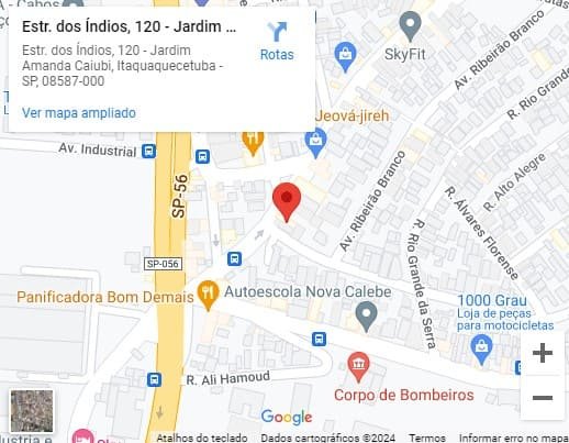 Localização da loja marcio auto peças